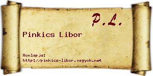 Pinkics Libor névjegykártya